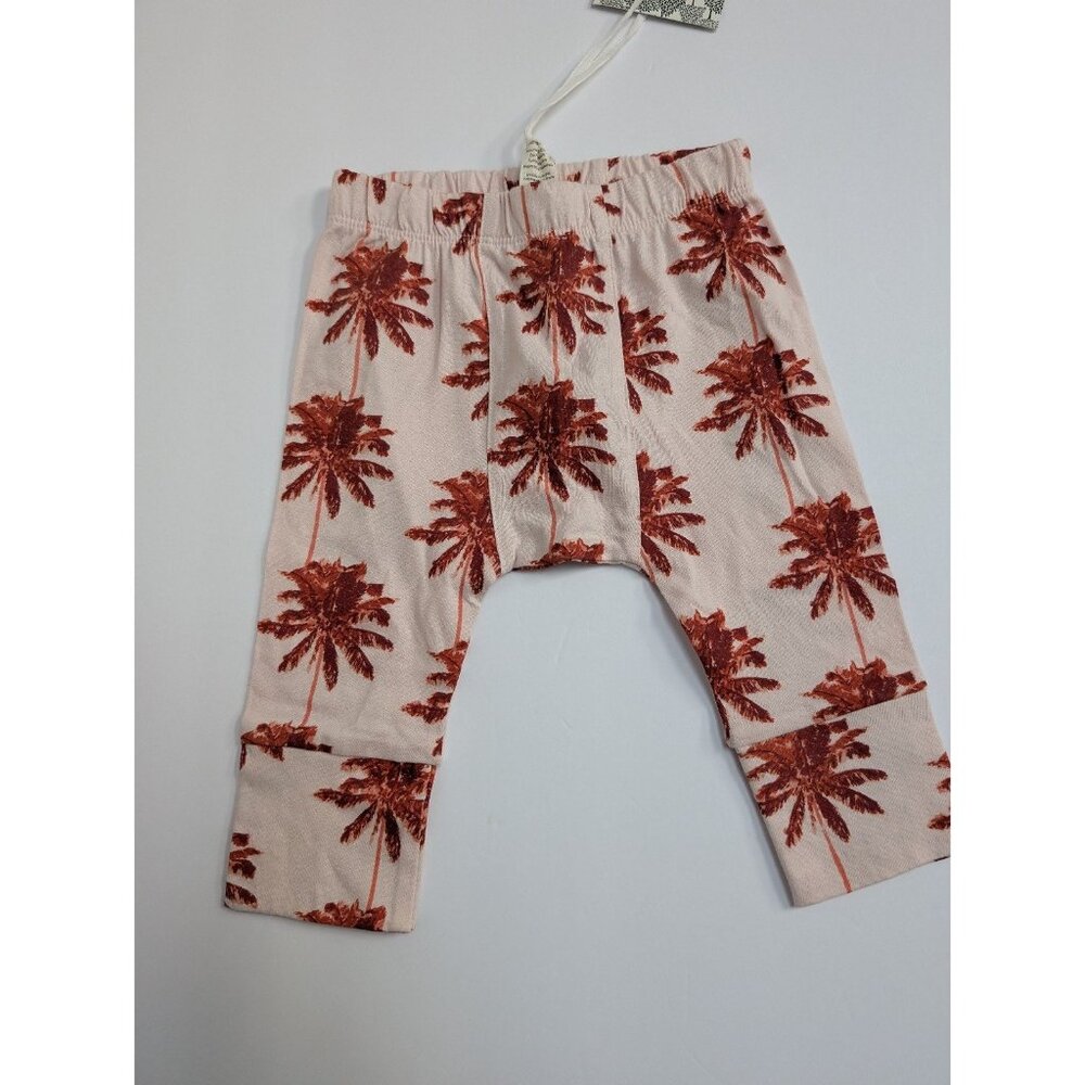 Kate Quinn Organic Cotton Spice )alm Tree Panda Pants 12-18 Months Baby
